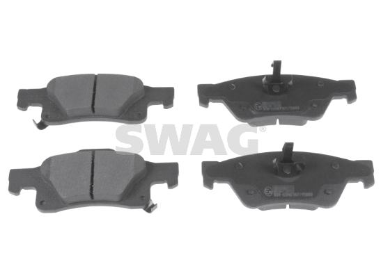 set placute frana,frana disc 33 10 2657 SWAG